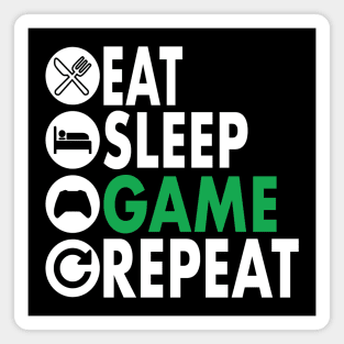 Eat Sleep Game Repeat Magnet